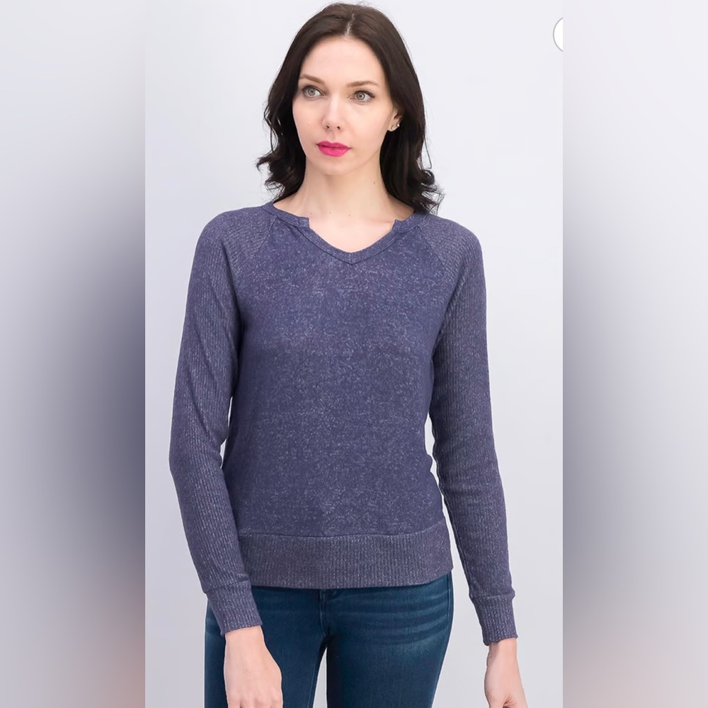Hippie Rose‎ juniors brushed knit top